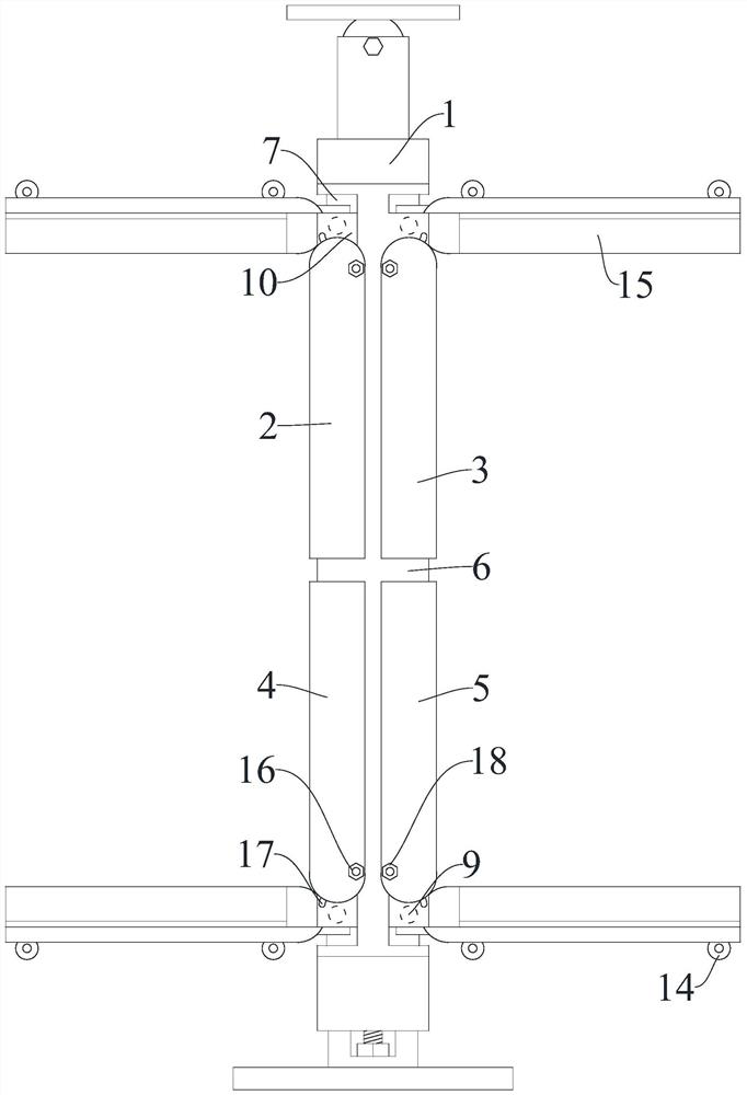 Punching-free stainless steel glass handrail support