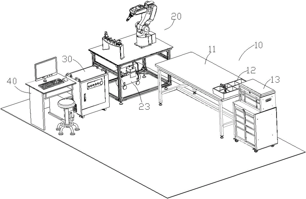 Teaching training platform for robot dismounting