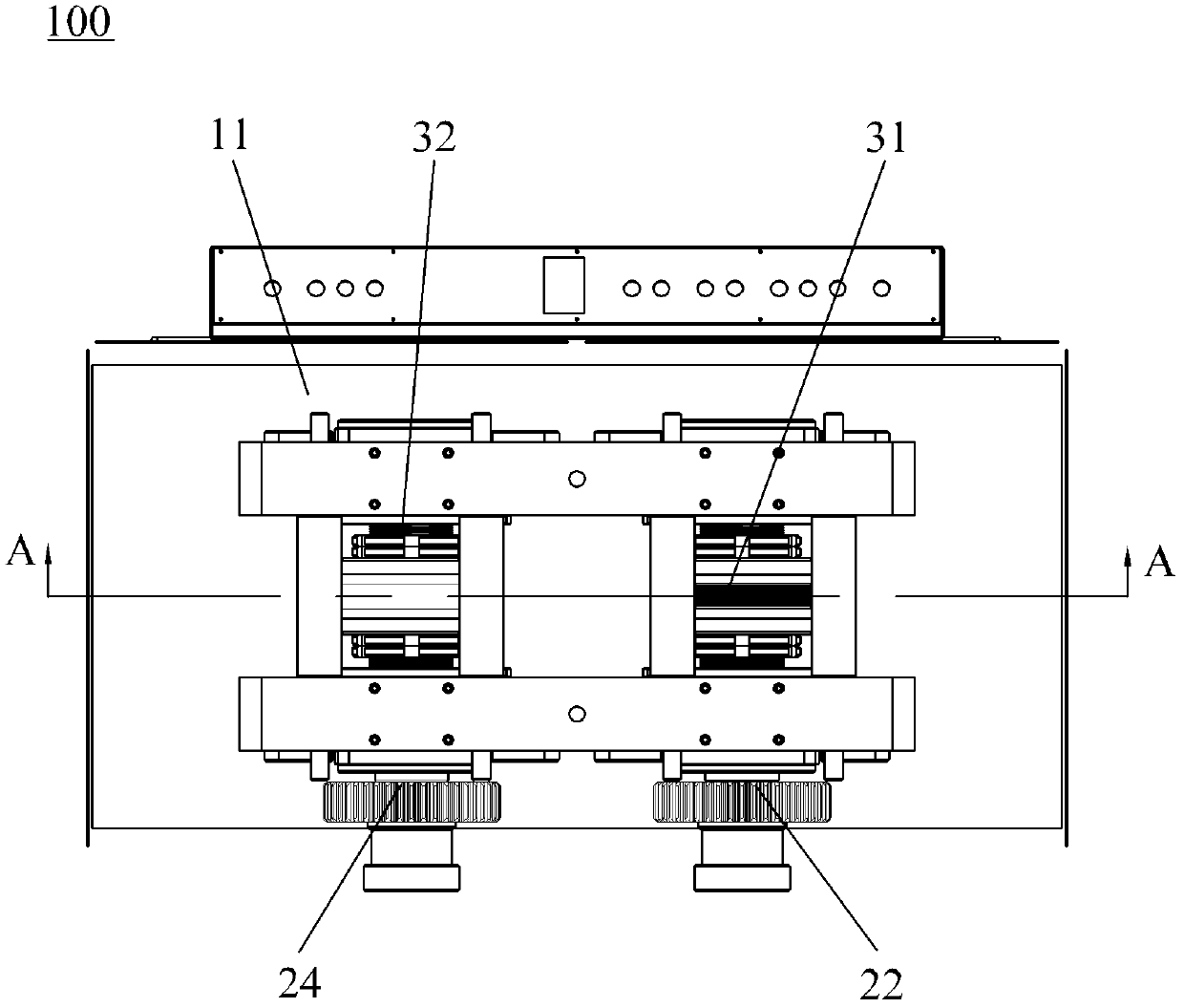 Technology for processing blank of paper shredding blade and processing device of technology