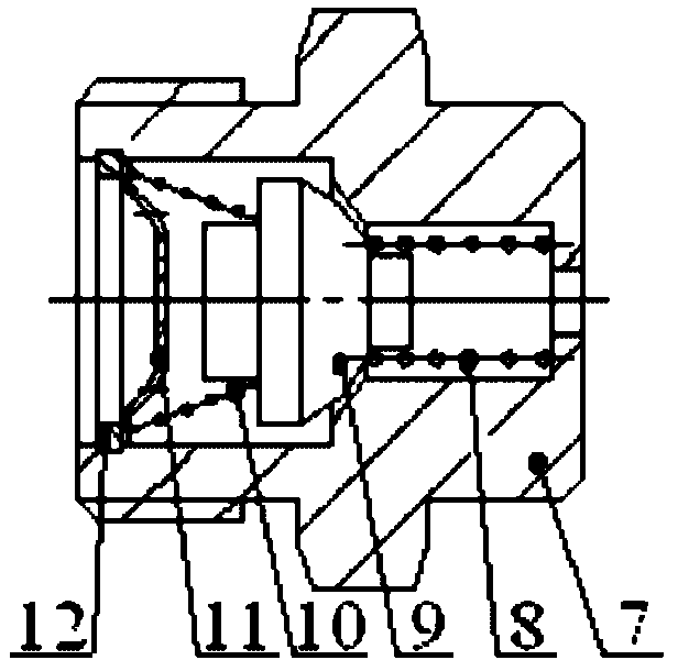 Air boost pump of engineering mechanical braking system