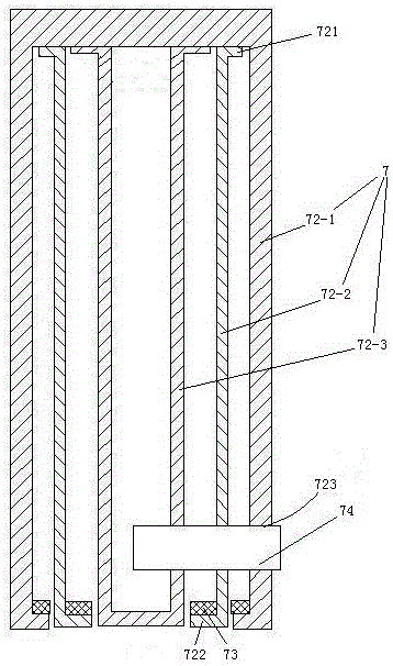 Transformer provided with telescopic external fin radiator with shock absorption pins fixedly connected with internal fins