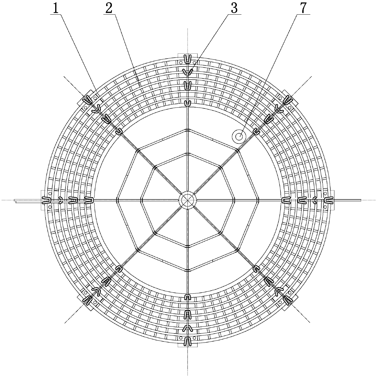 Real-time online hot spot detection device for air-core reactor