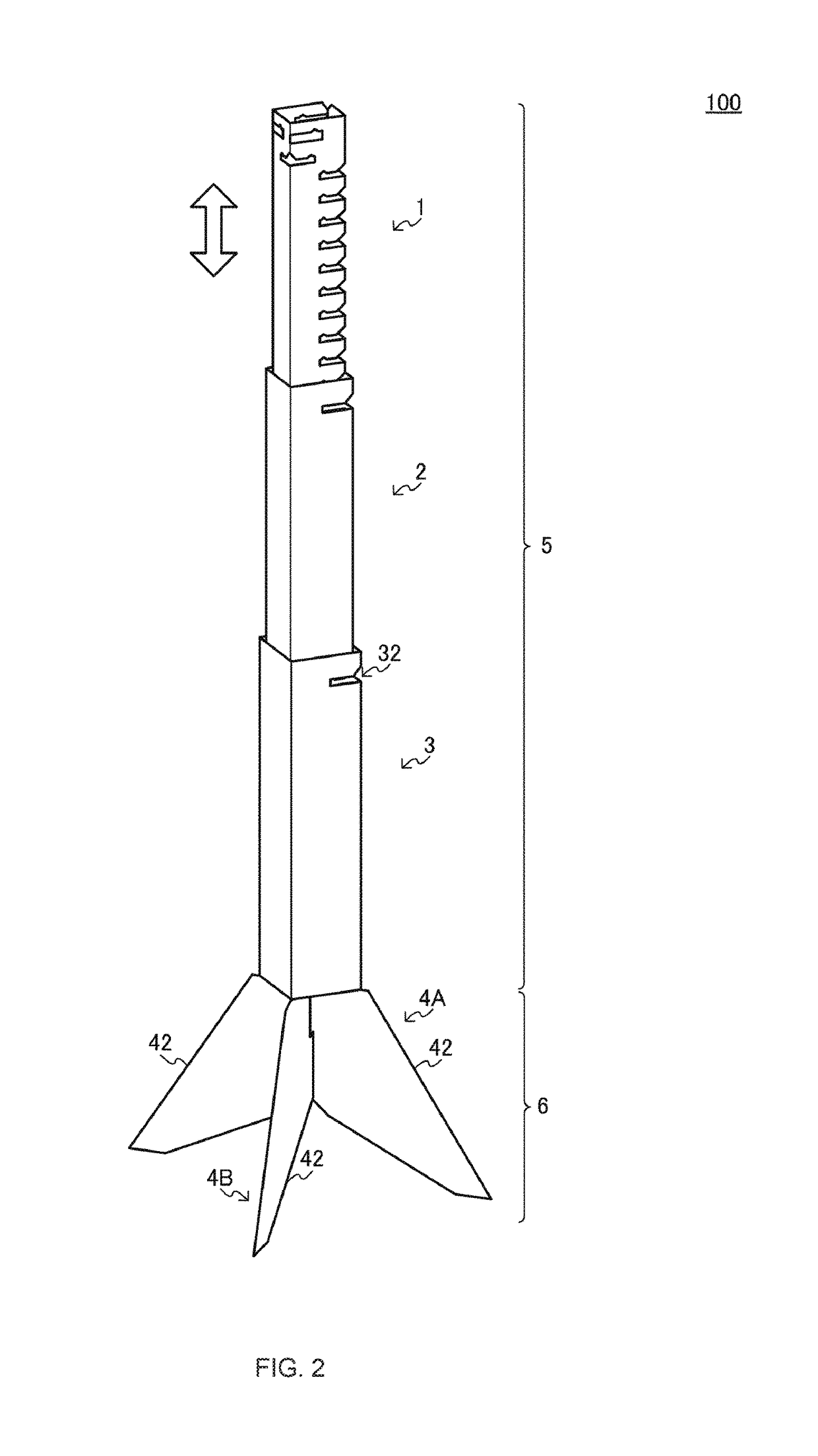 Microphone stand and microphone stand set