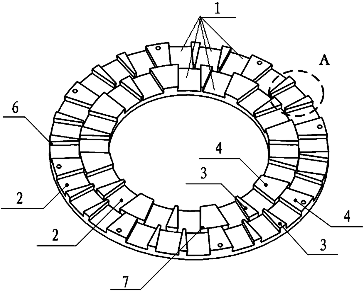 Iron core and disk type motor