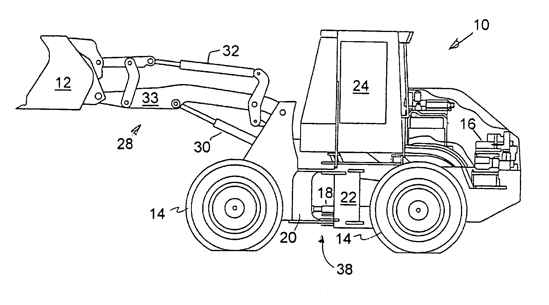 Cushioned steering for articulated vehicle