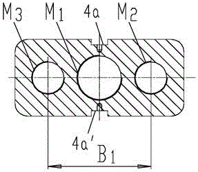 Continuous reducing die for swelling-pressure-formed axle housings of small and medium-sized automobiles