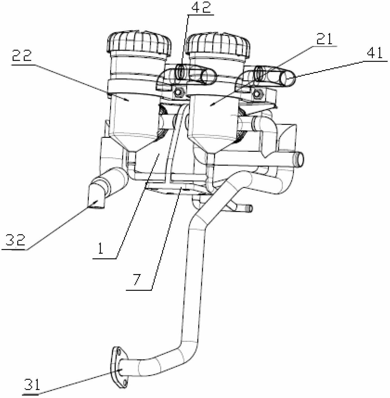 Oil and gas separation device