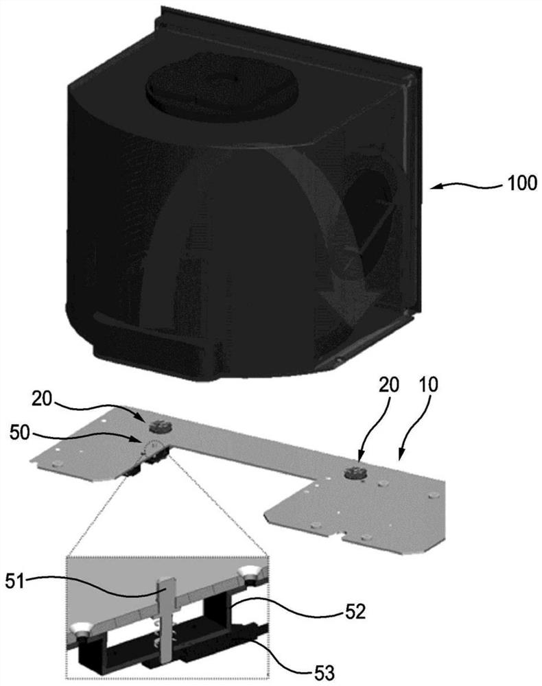 Gas supply device for wafer container