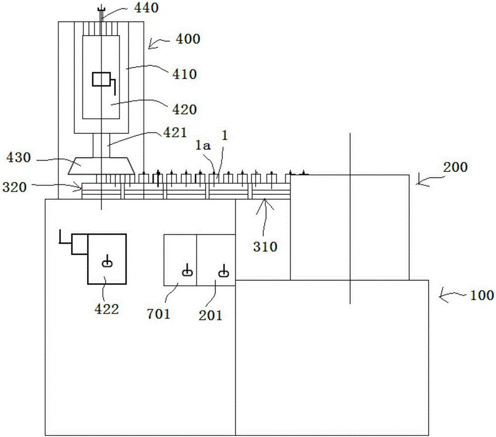 Trimming machine for end faces of pins