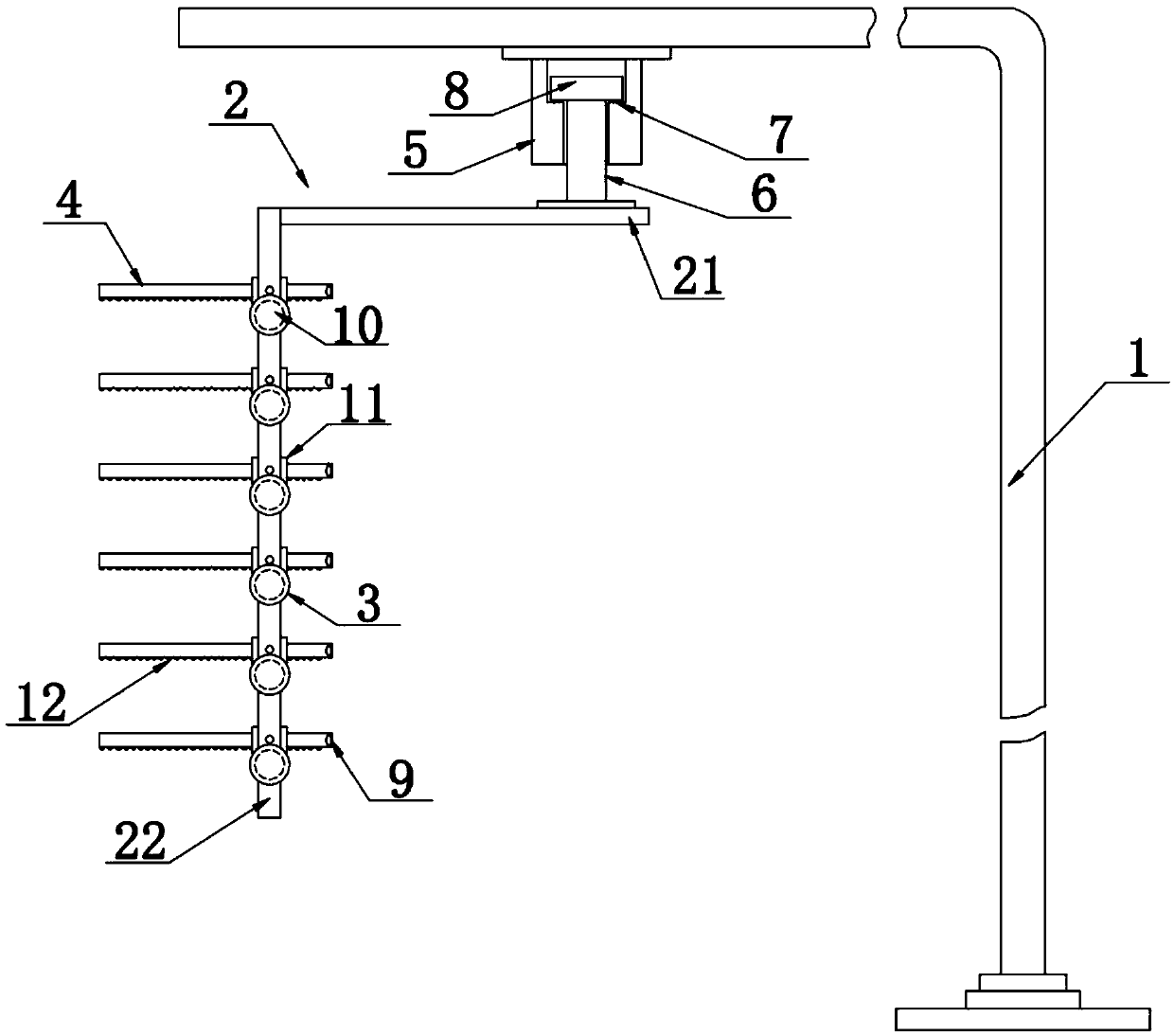 Numerical-control template for trimming landscape trees and method for trimming special-shaped tree crowns