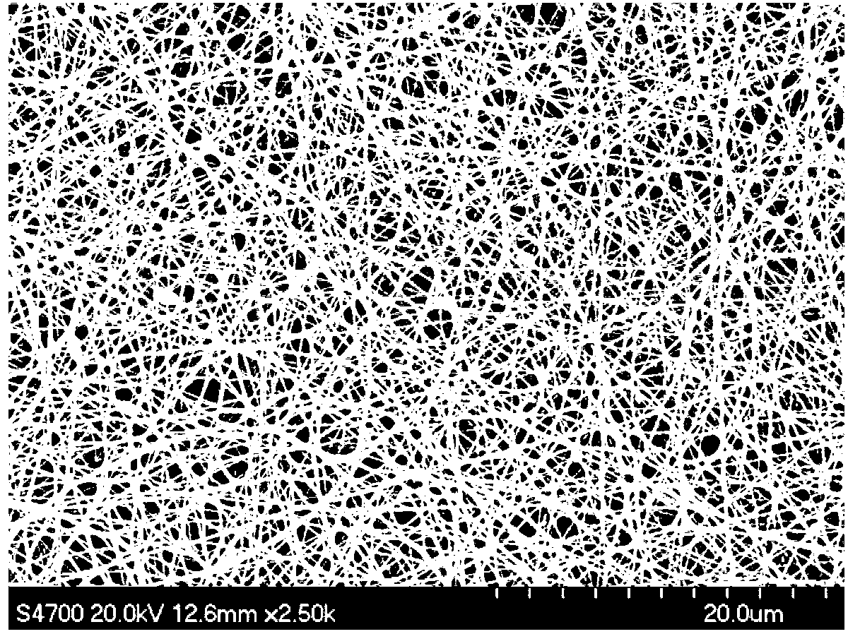 Chondroitin sulfate nanofiber non-woven fabric and preparation method and medical purposes thereof