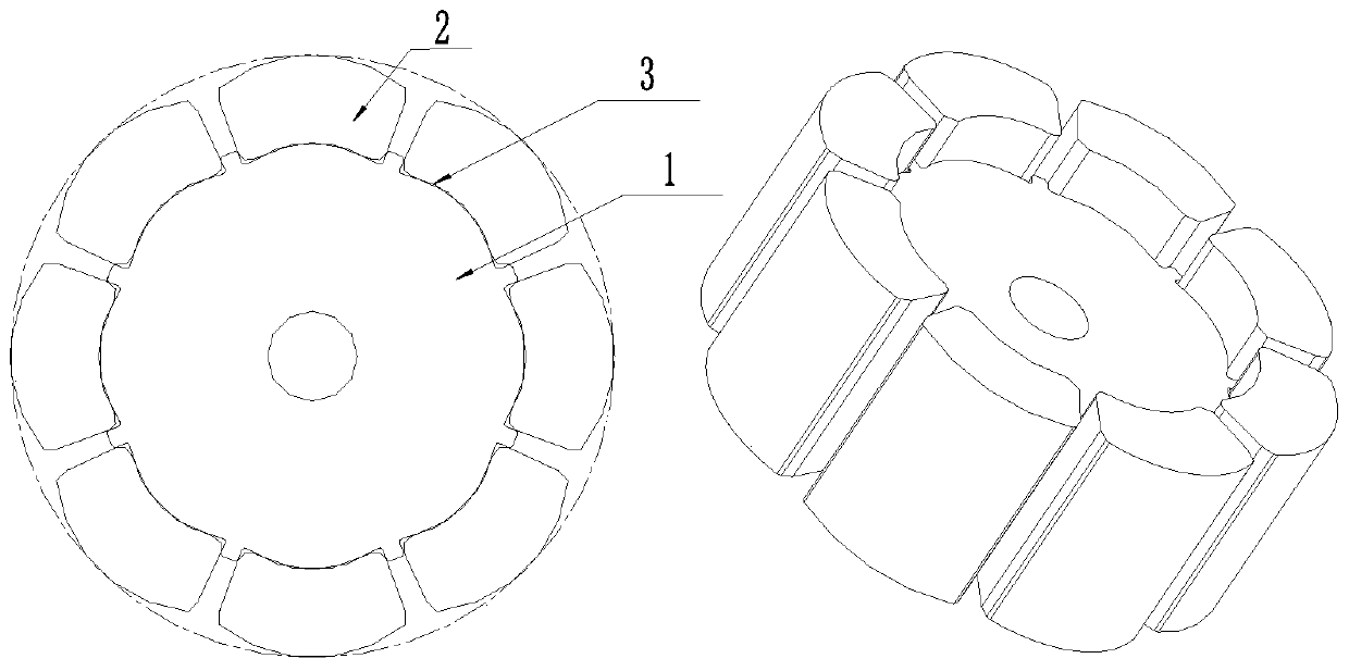 Rotor structure, motor rotor and motor