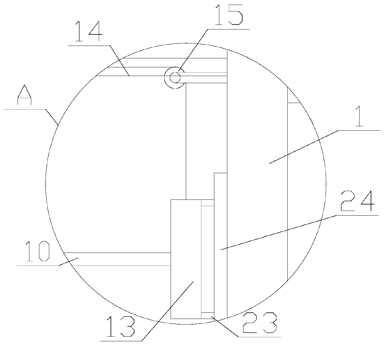 Uniform-heating grain drying device for agriculture