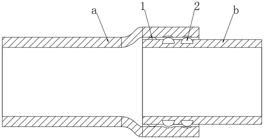 Welding-free steel pipe connecting process