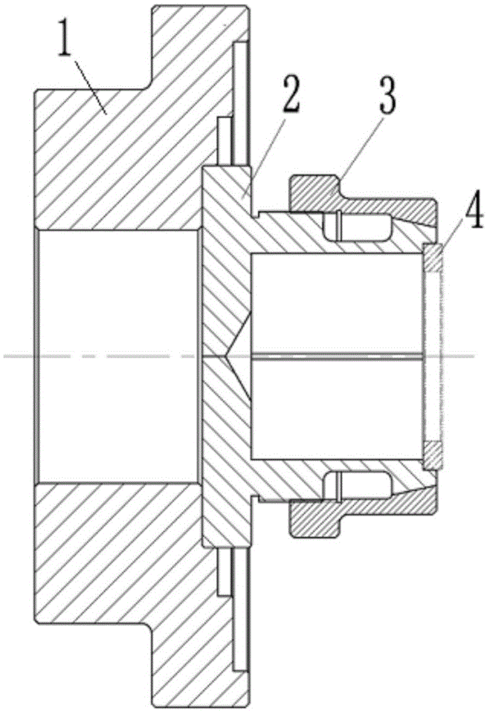 Automotive clamping method for elastic sealing backing ring