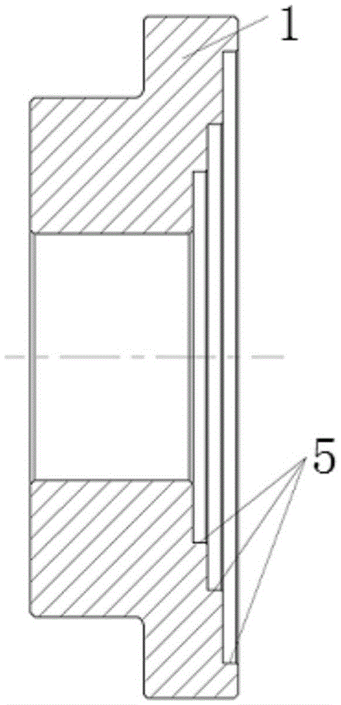 Automotive clamping method for elastic sealing backing ring