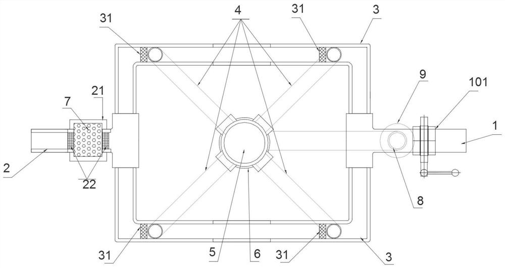 Water circulation filtering device