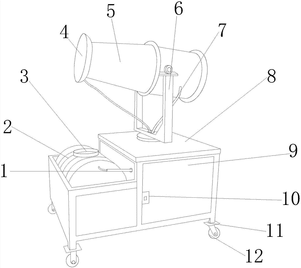 Dust suppressing and absorbing apparatus for boring of building