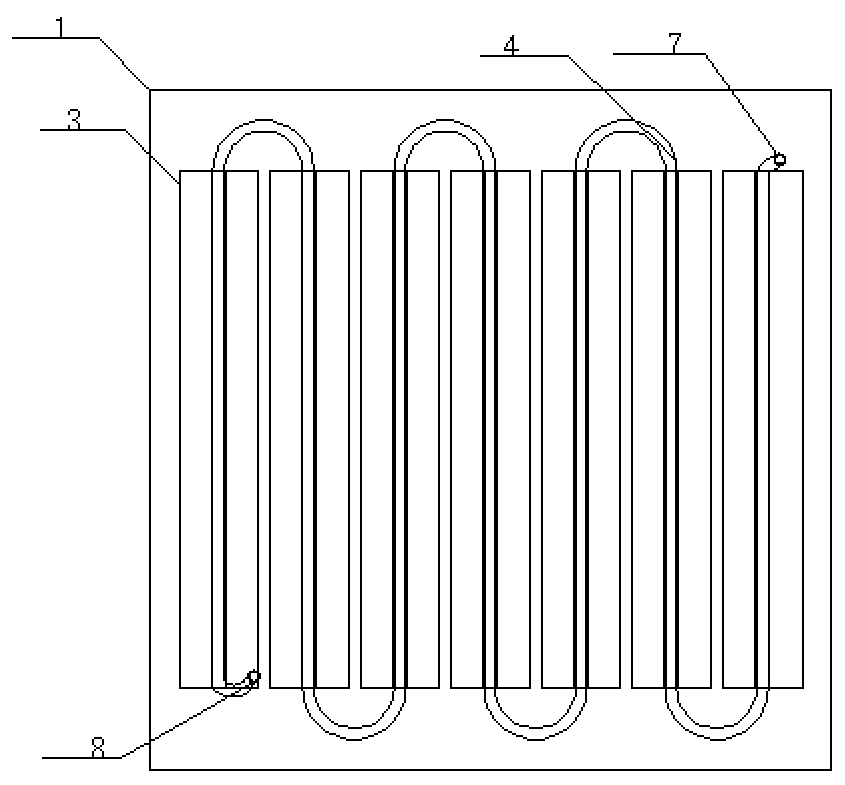 Metal radiation ceiling board and preparation method thereof