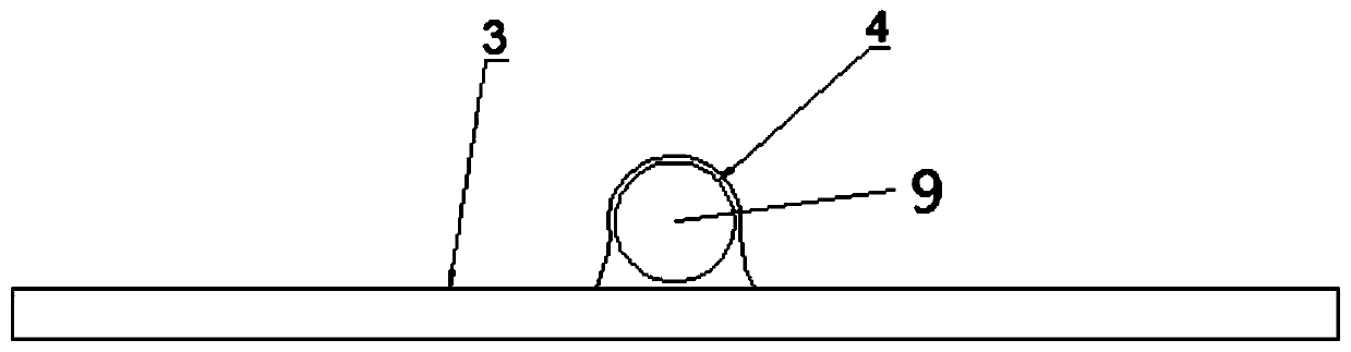 Metal radiation ceiling board and preparation method thereof