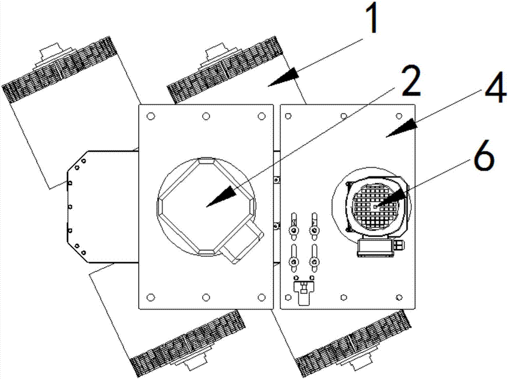 High-efficiency roller brush grinding mechanism