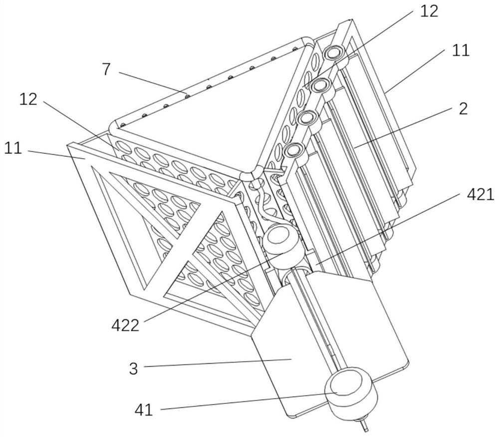 Ecological reconstruction device for straight-bank river channel