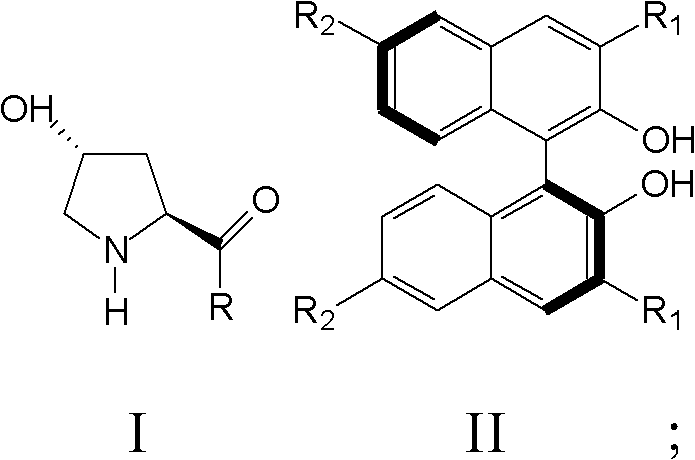 Catalyst for Michael addition reaction and preparation method of nitro fatty aldehyde