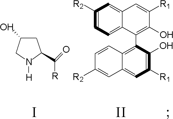 Catalyst for Michael addition reaction and preparation method of nitro fatty aldehyde