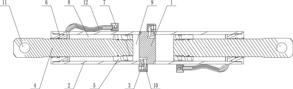 Hydraulic support pushing jack for half-well cutting coal-mining process