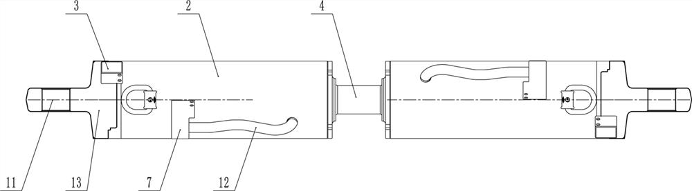 Hydraulic support pushing jack for half-well cutting coal-mining process