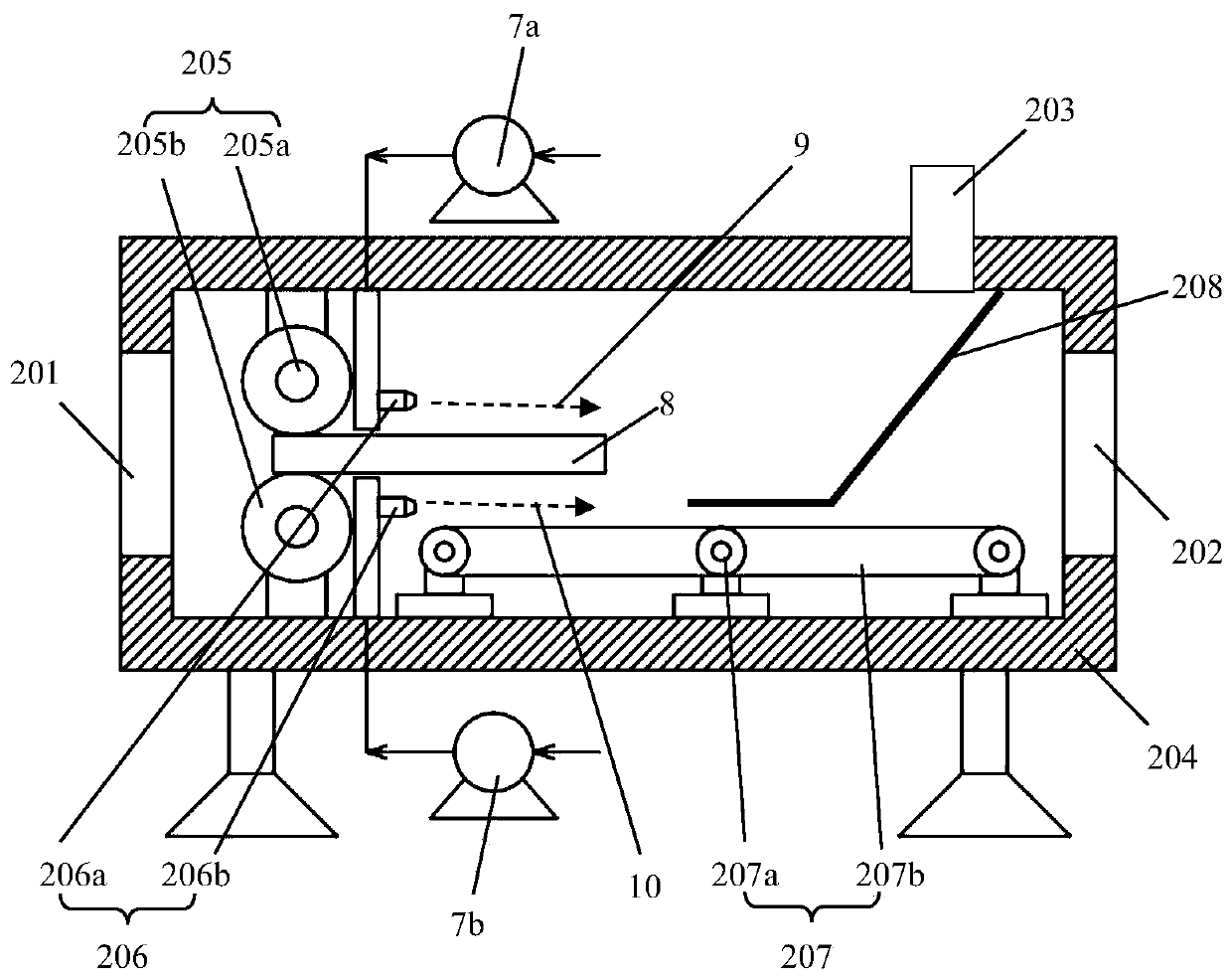 Drying system for preparing composite aerogel self-insulation template