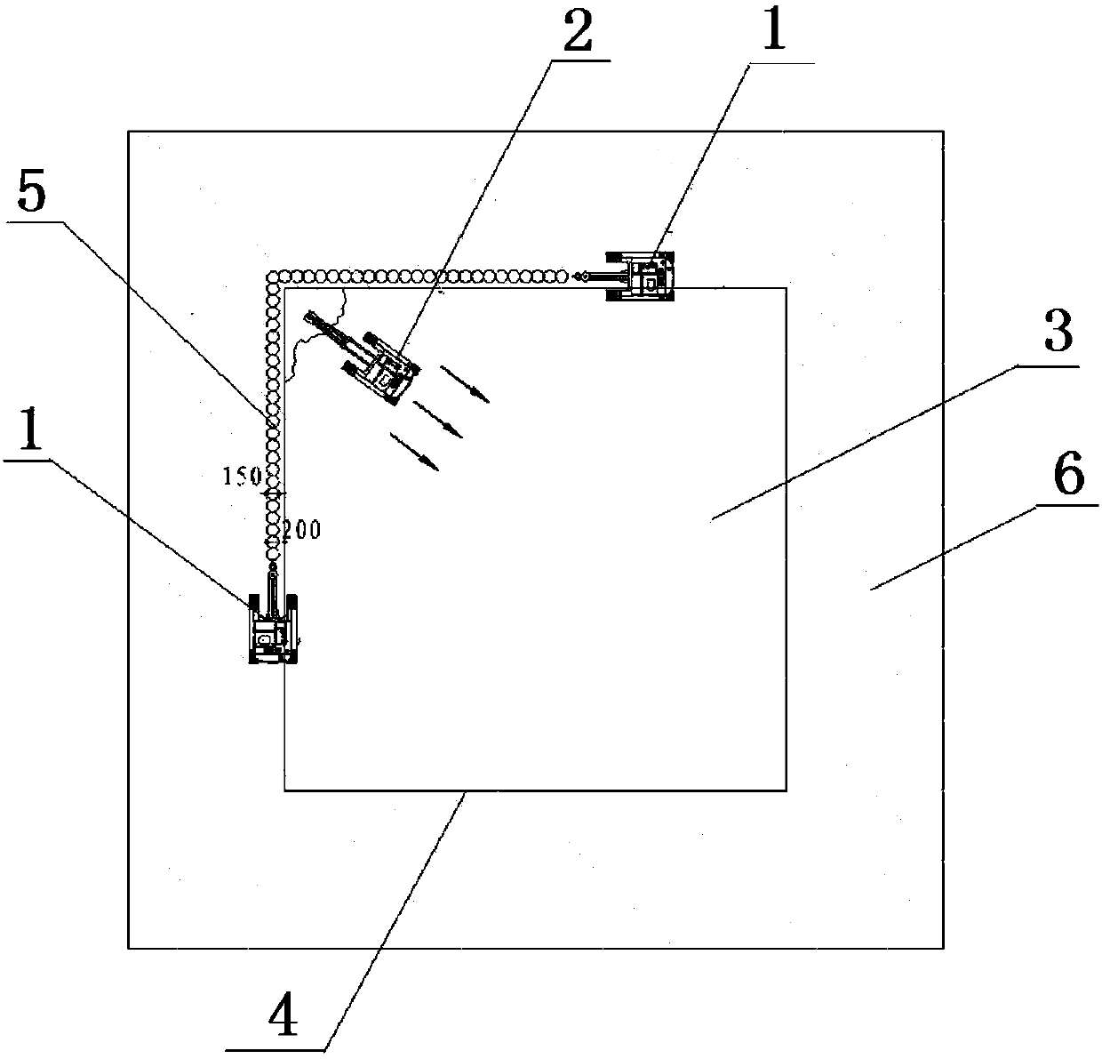 Construction method for excavating straight wall of rock deep foundation pit