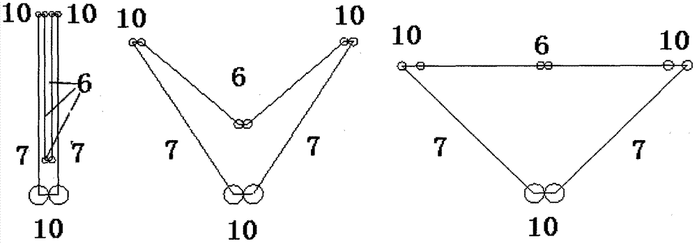 Large spatial assembly type antenna reflector modular unit and assembly method thereof