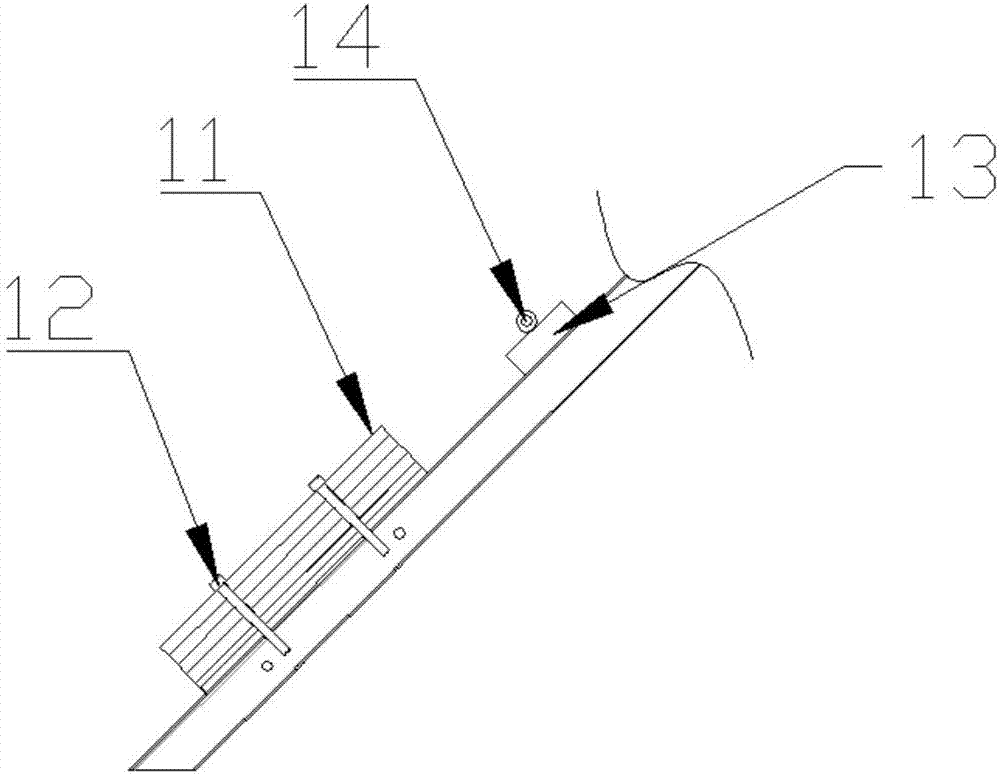 Fixing device for sea bottom survey device