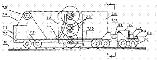 Dynamic detection testing machine of bumper