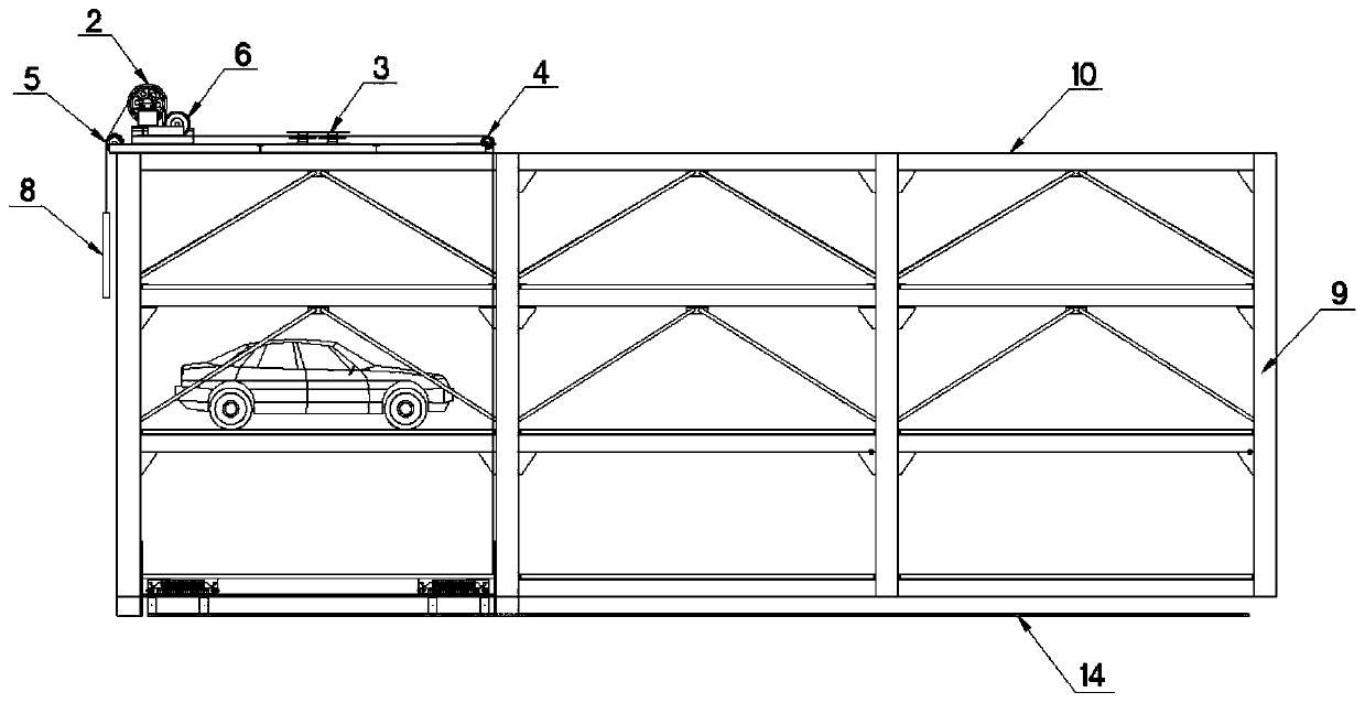 Vertical lifting stereo garage