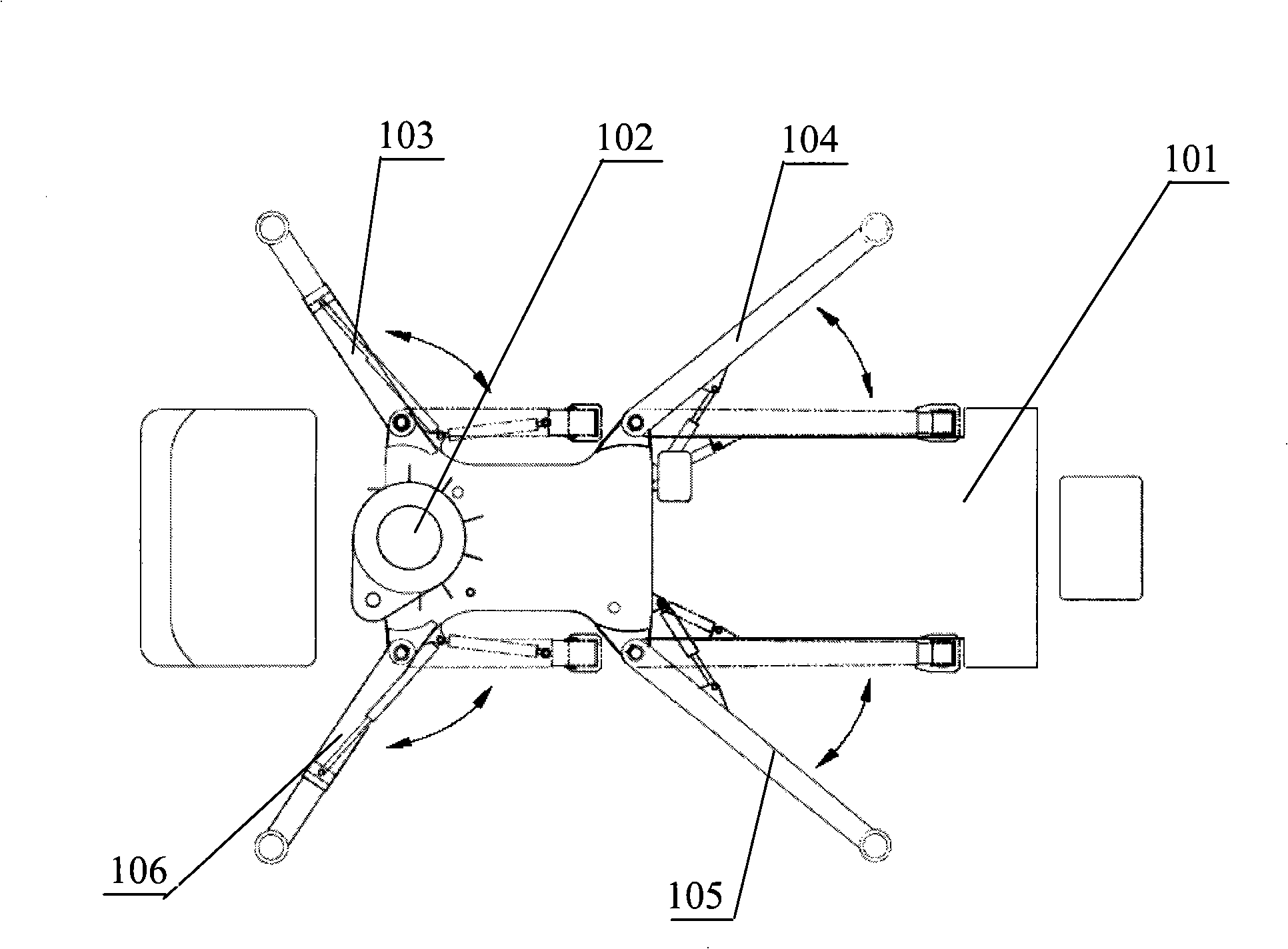 Concrete pump vehicle supporting leg and concrete pump vehicle therewith