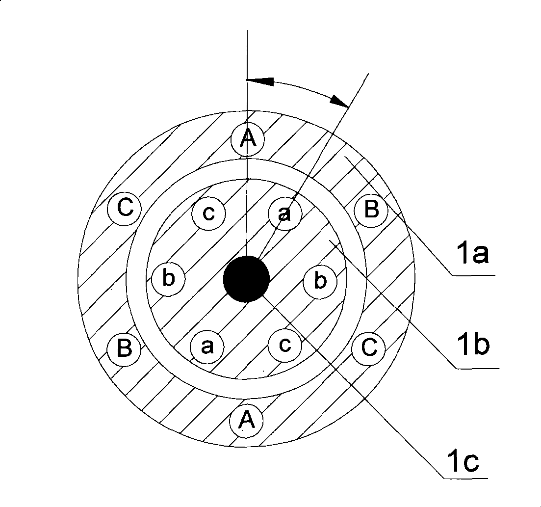 Automatic detection method and apparatus for double feeding motor rotor initial position angle