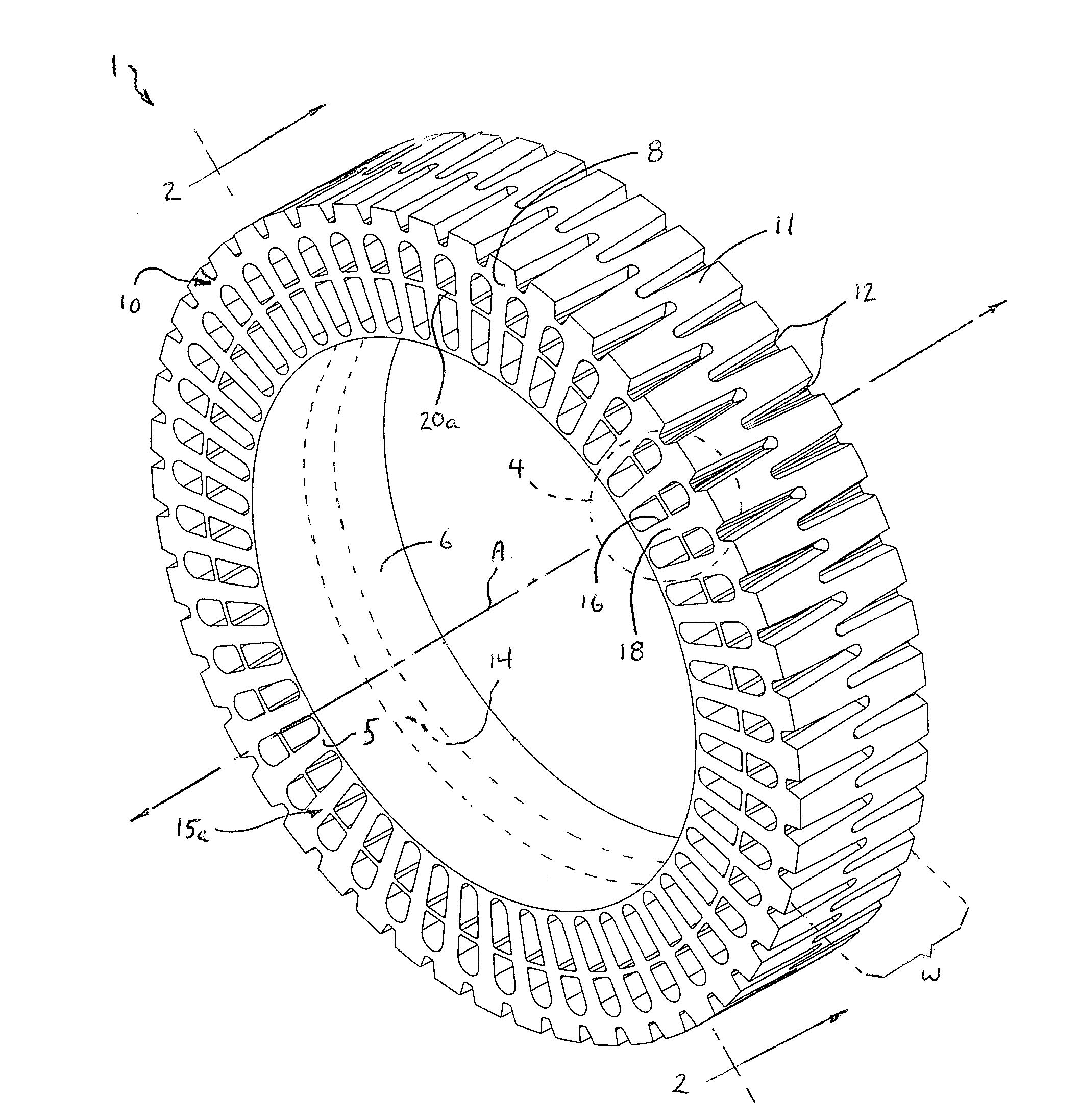 Non-pneumatic tire with annular spoke reinforcing web