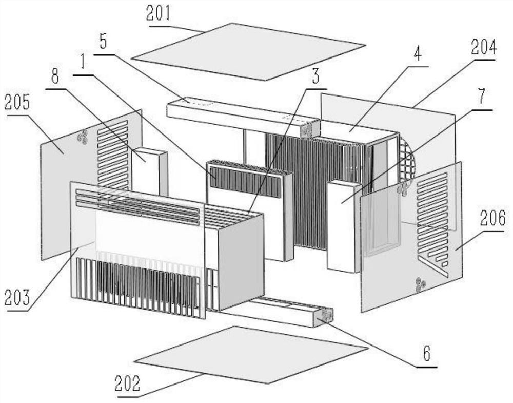 Folding heat exchanger and integral fresh air conditioner thereof