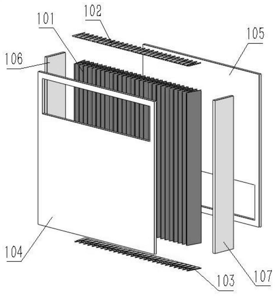 Folding heat exchanger and integral fresh air conditioner thereof