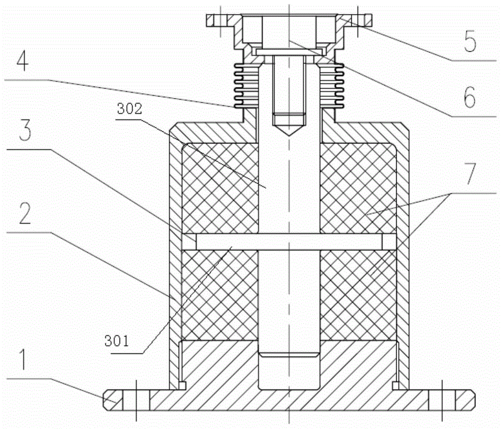 Scrap-leakage-proof metal-rubber damper suitable for in-orbit application of spacecraft