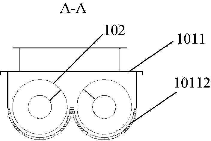 Vertical continuous aluminum-plastic composite packaging material separating system capable of recovering separating agent