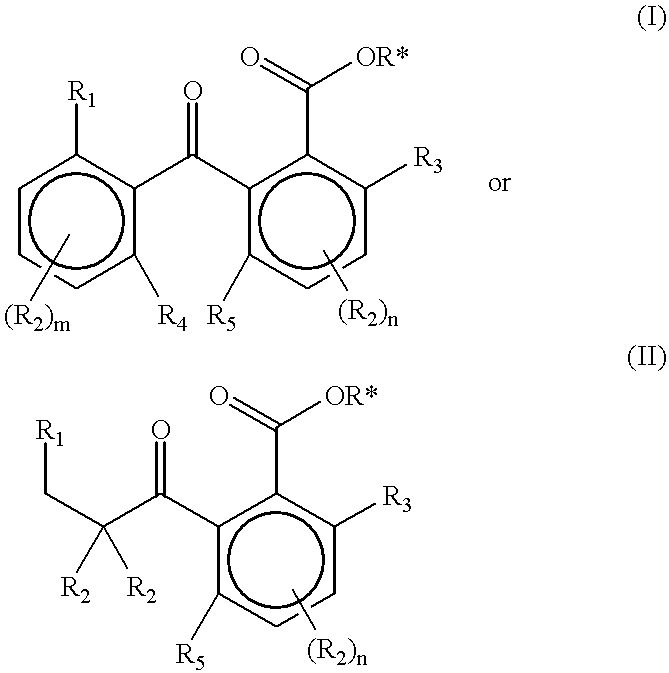 Slow release of fragrant compounds in perfumery using 2-benzoyl benzoates, 2-alkanoyl benzoates or alpha-keto esters