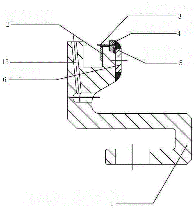 Tail cylinder sealing piece