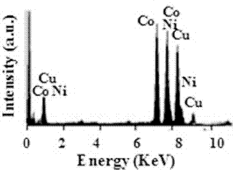 Preparation method of icosahedron crystalline nano nickel-cobalt alloy