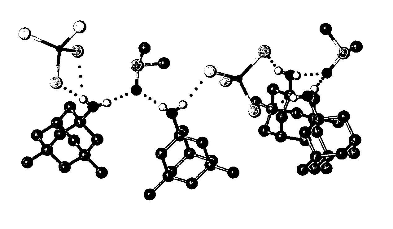 Adamantanamines and neramexane salts of thiomolybdic and thiotungstic acids