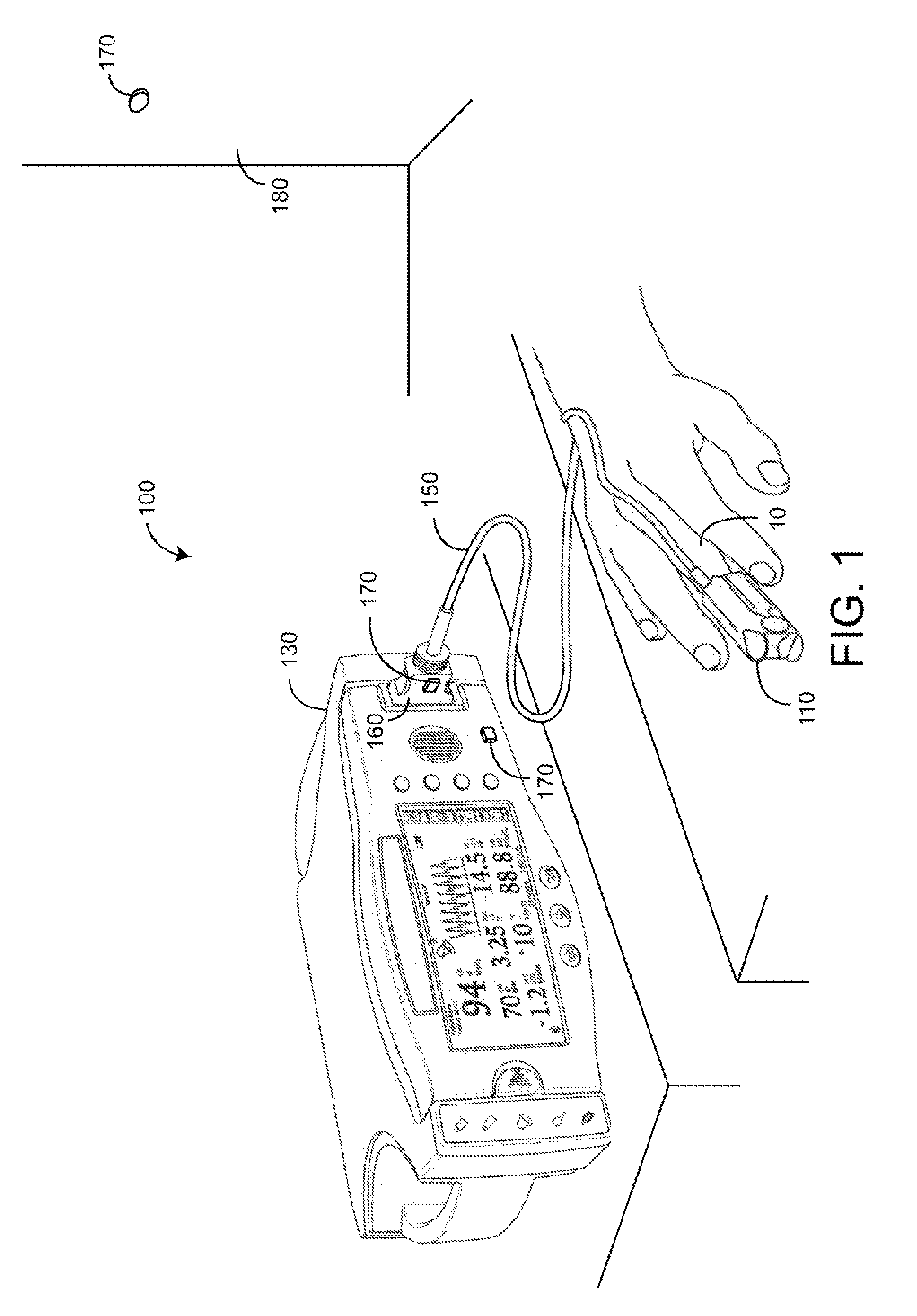 Secondary-emitter sensor position indicator