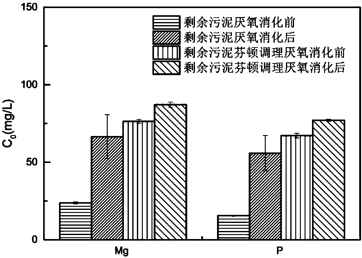 Method for producing hydrogen and recycling phosphorus through electrolysis of neutral Fenton regulated residual sludge microorganism