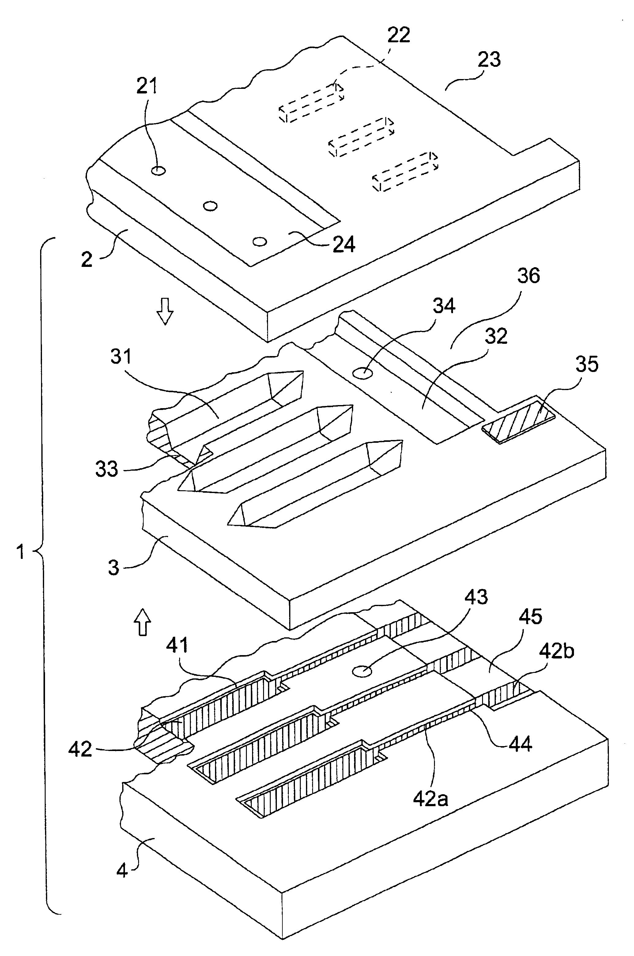 Ejection device and inkjet head with silicon nozzle plate